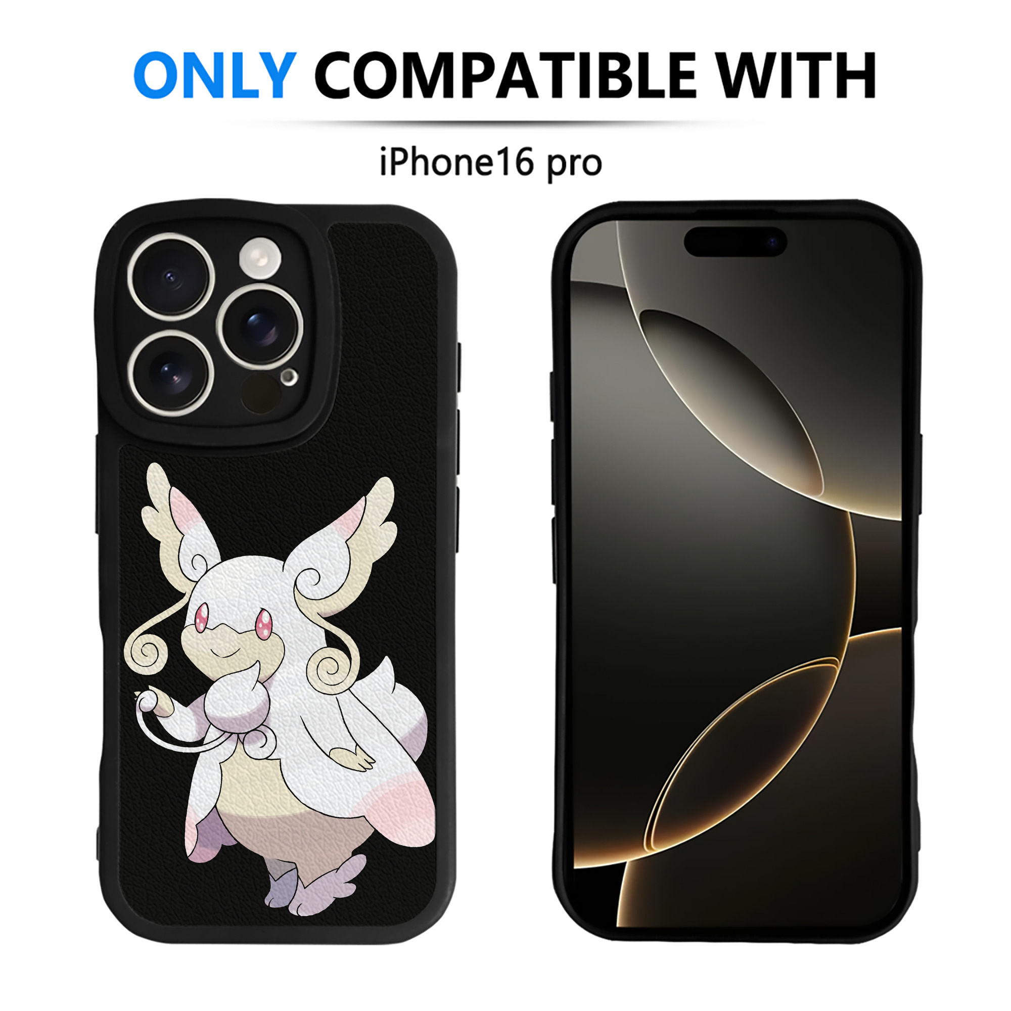 （画像用） ポケットモンスター Pokémon 【iPhone 16シリーズ対応】シリコンスマホケース（レザー調） 材質：シリコン